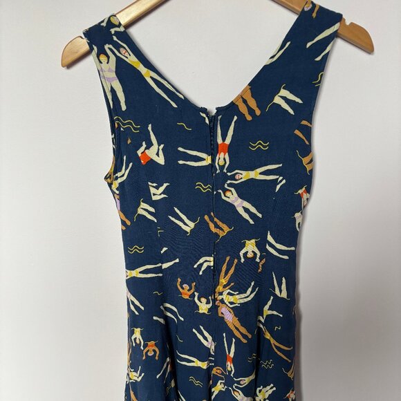 Modcloth Synchronized Swimmers Front Tie Dress in Blue - Picture 5 of 13